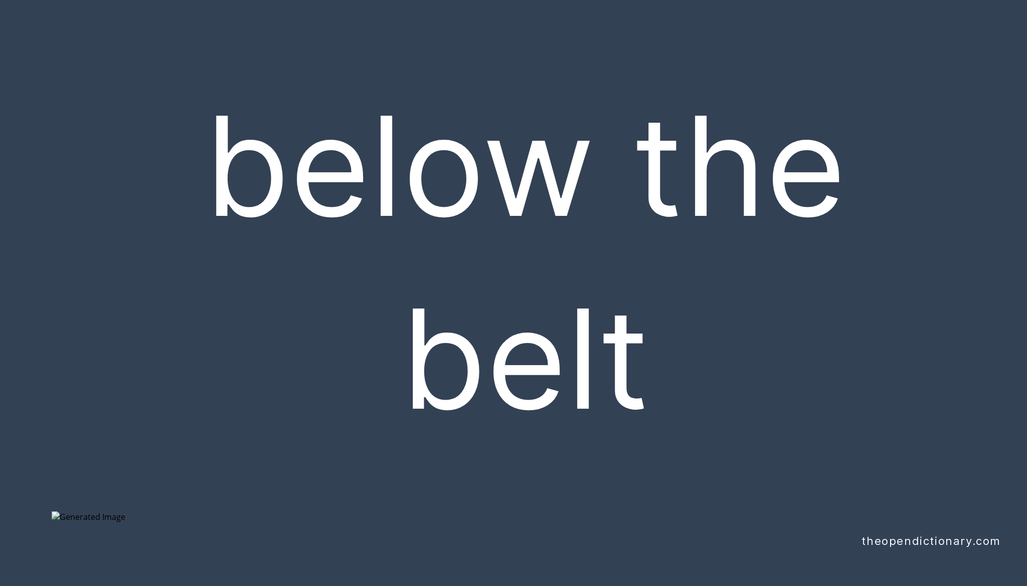 Belt meaning in outlet english